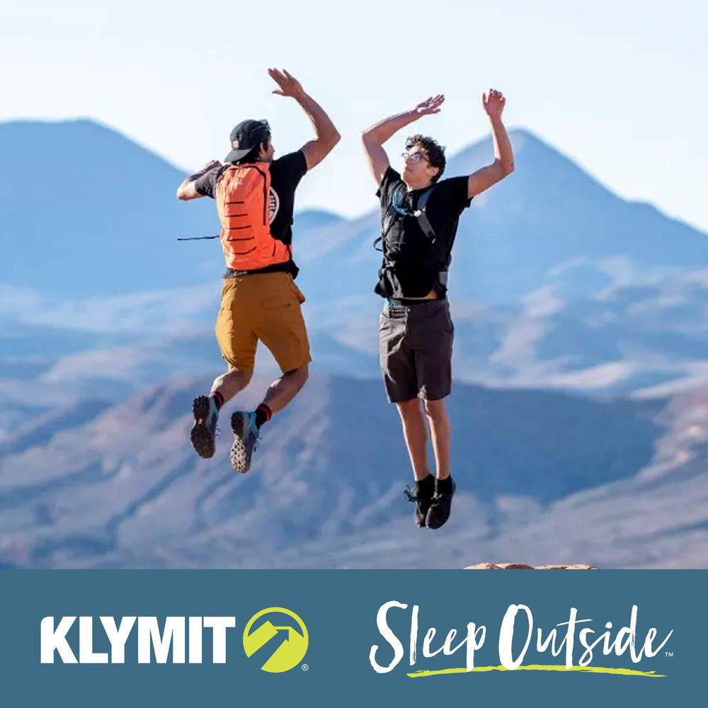 KLYMIT Echo 12L exterior straps ready for extra gear on trail