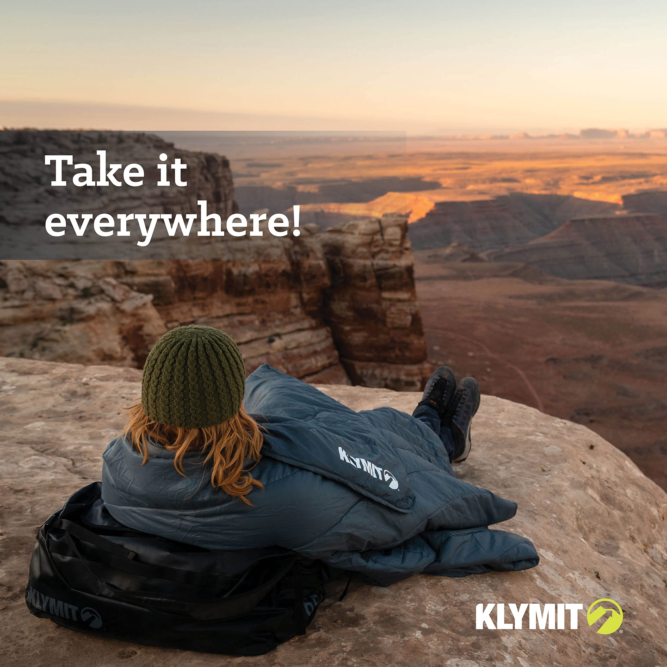 Klymit Horizon Travel Blanket used for a picnic with ample coverage