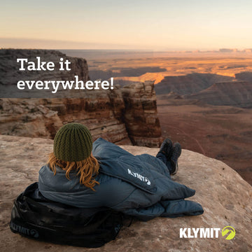Klymit Horizon Travel Blanket used for a picnic with ample coverage