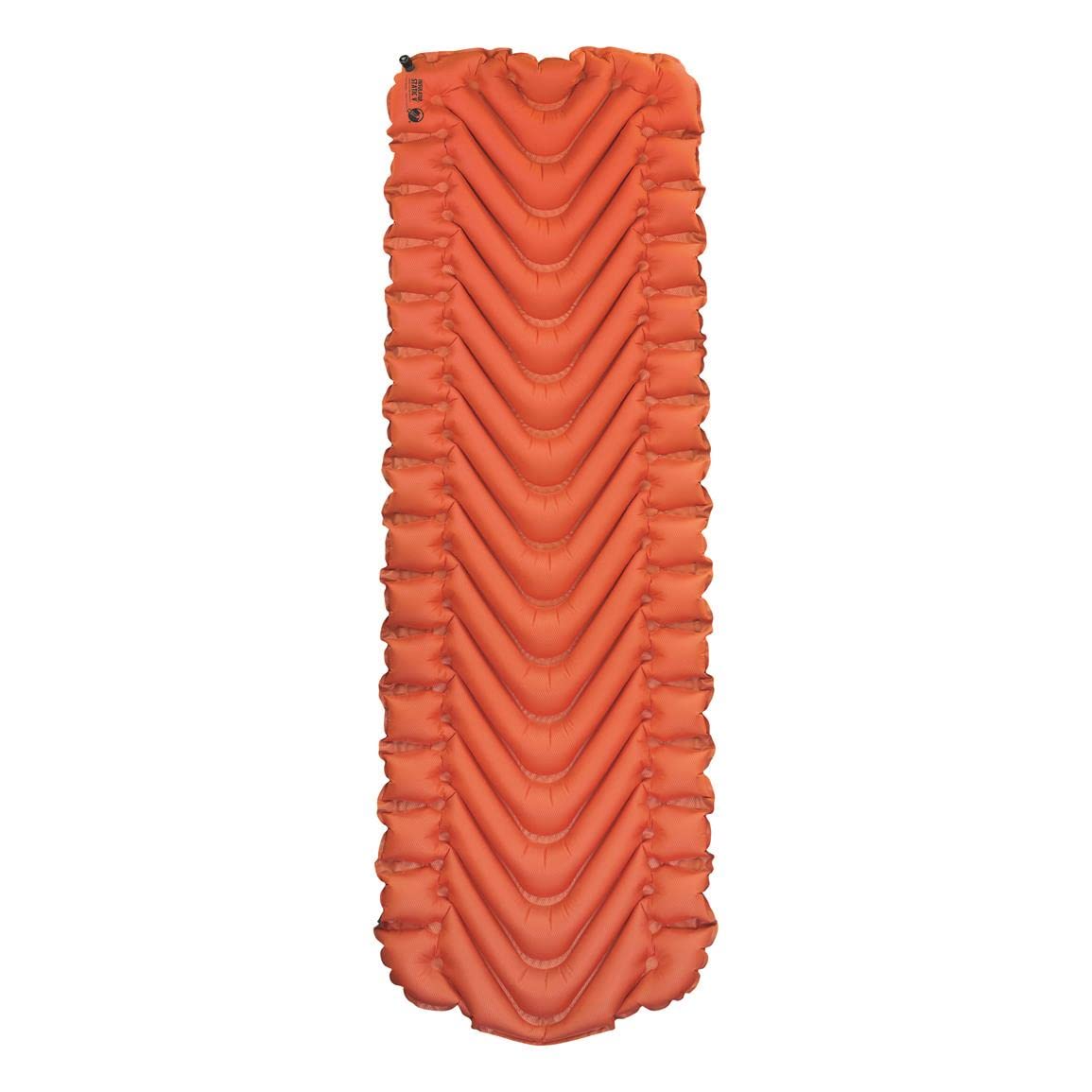 Klymit Insulated Static V sleeping pad in use at campsite for comfort