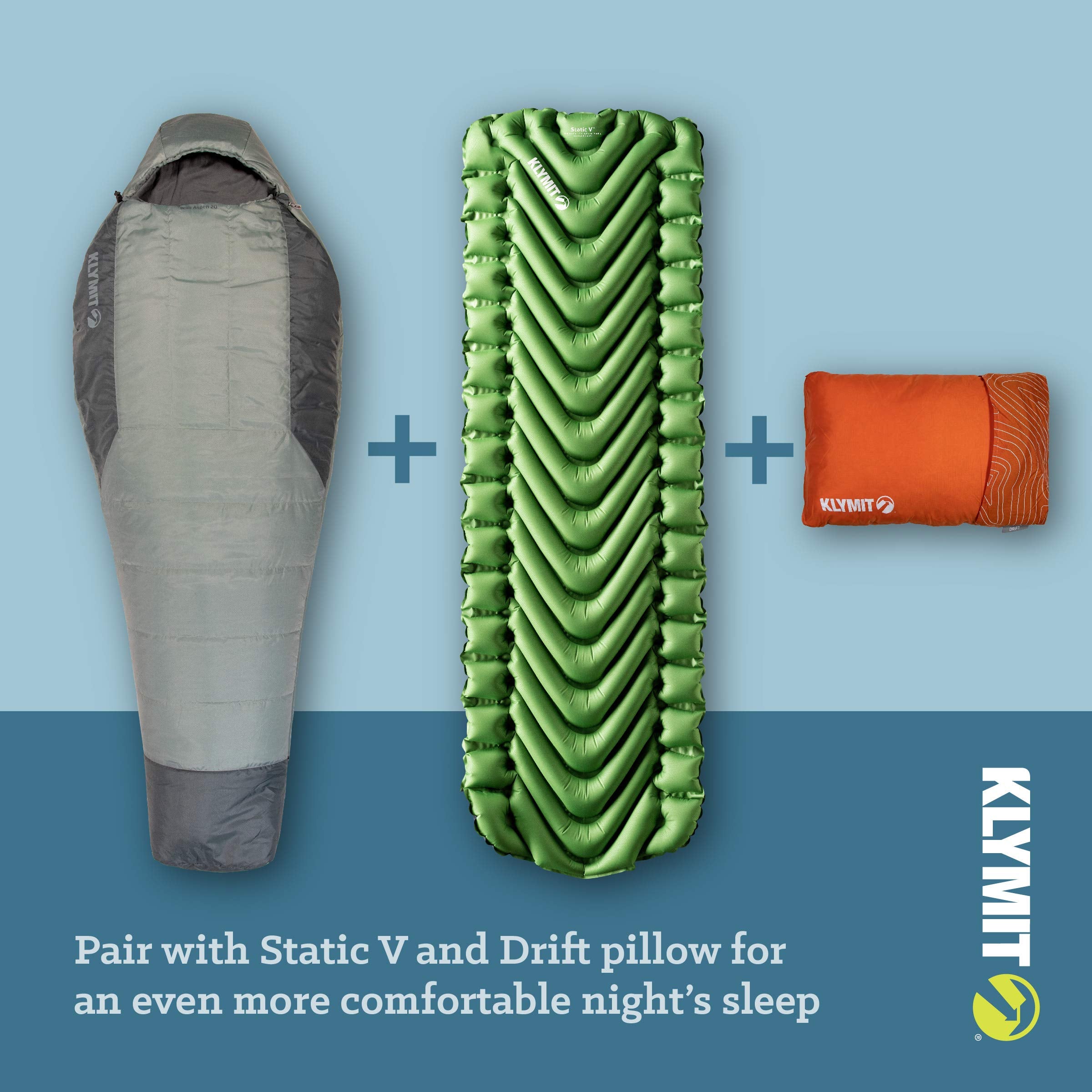Klymit Wild Aspen lightweight Thermapro insulation balances warmth and weight.