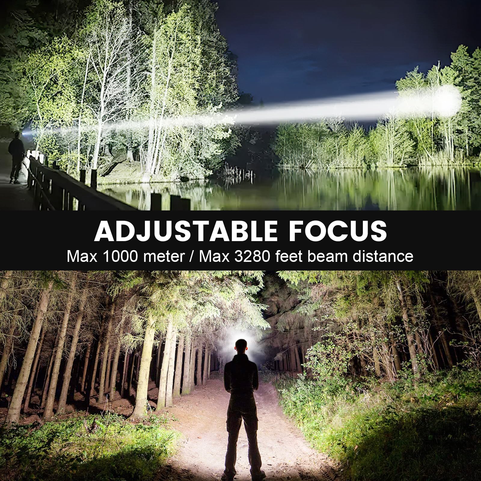 Kmivo headlamp with 90-degree adjustable angle for versatile lighting