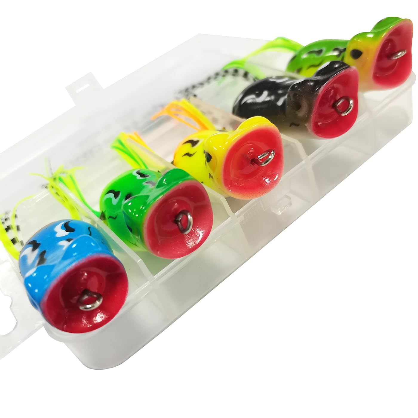 Weedless frog lures with belly hooks for better hookups
