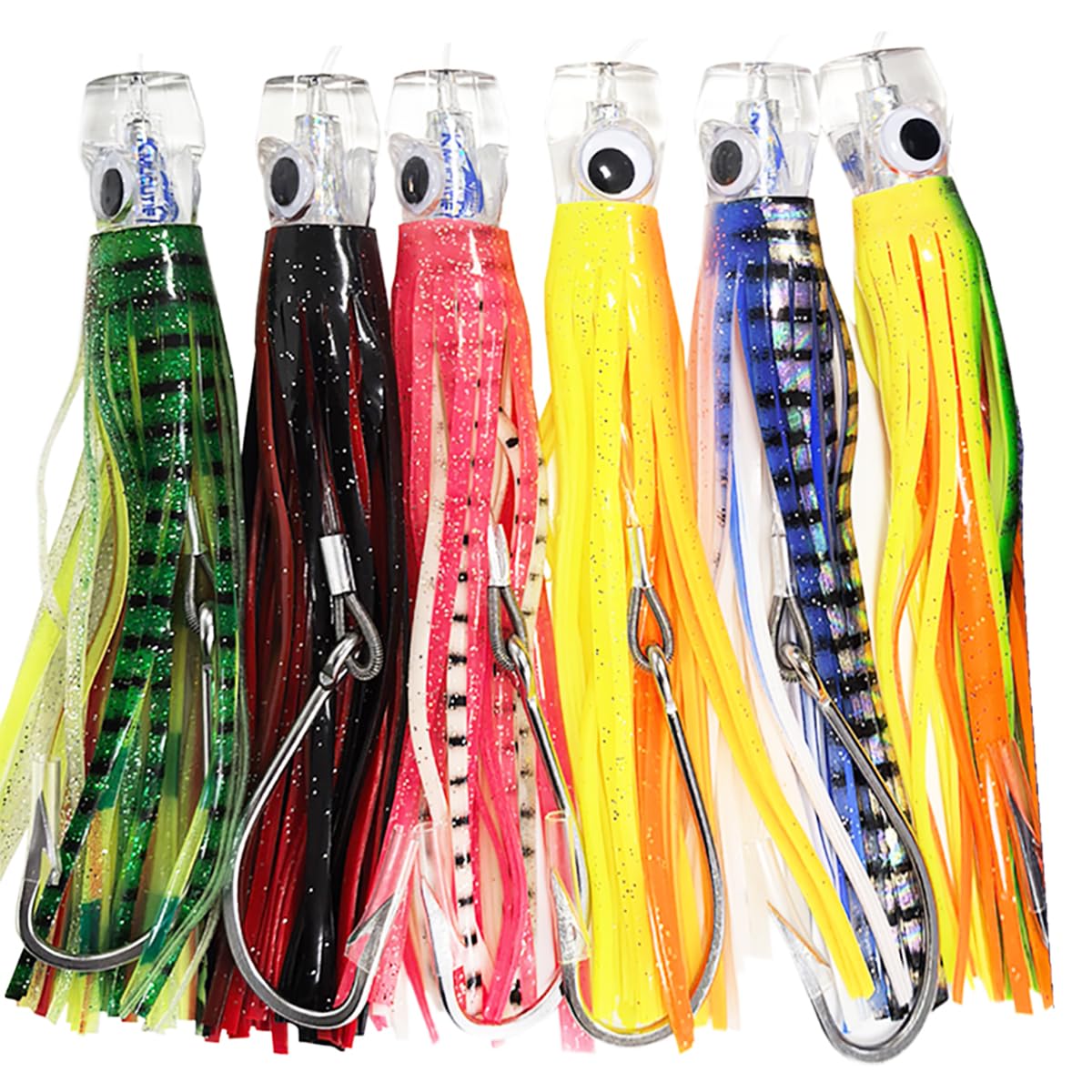 Kmucutie 6.5 inch trolling lure tuna in a vivid color mix
