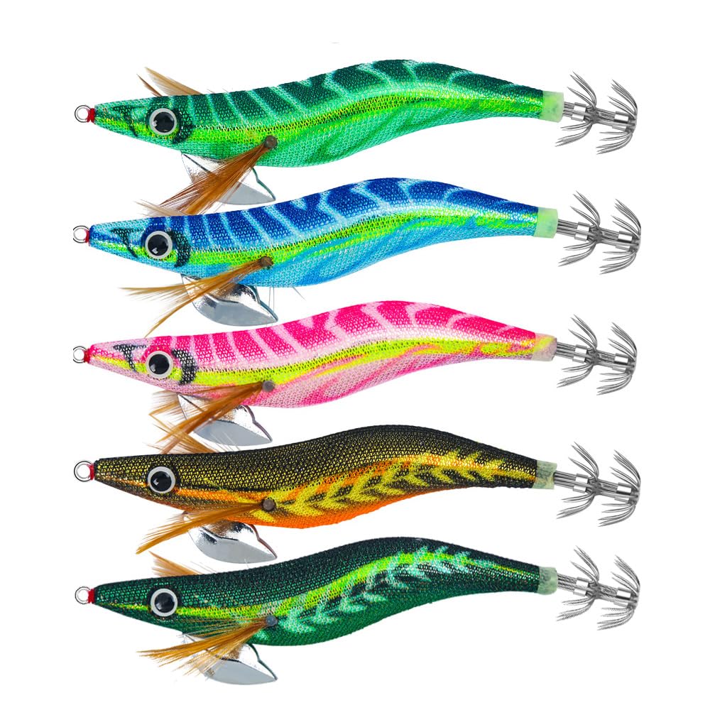 Kmucutie Squid Jigs Mixed Color A - image 1