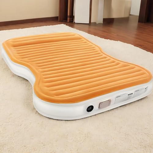 KMZ SUV air mattress demonstrates 90-second inflation for fast roadside rests.