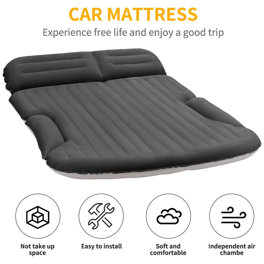 KMZ SUV Air Mattress corduroy surface; skin-friendly, plush feel for relaxing rests.