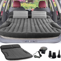 KMZ SUV Air Mattress dark gray with pump; quick, convenient setup for travel.