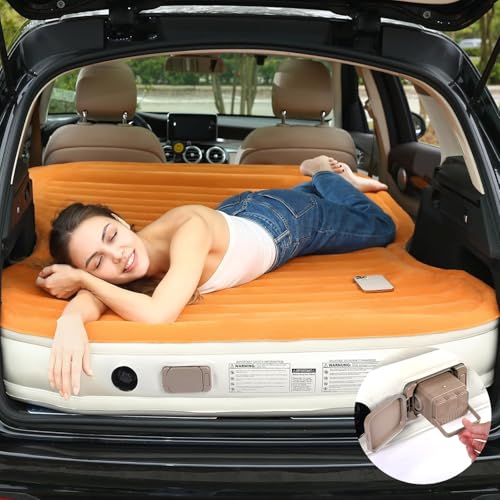 KMZ SUV air mattress with flocked surface delivers soft, skin-friendly comfort.