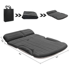 KMZ SUV Air Mattress four chambers; customizable inflation for multiple or solo use.