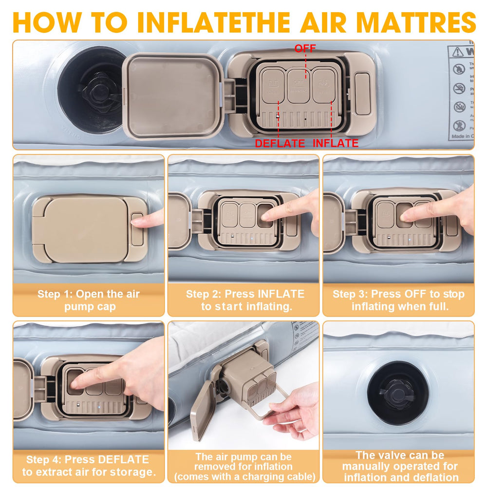 KMZ SUV air mattress indoor-outdoor-use fits homes or cars for versatile use