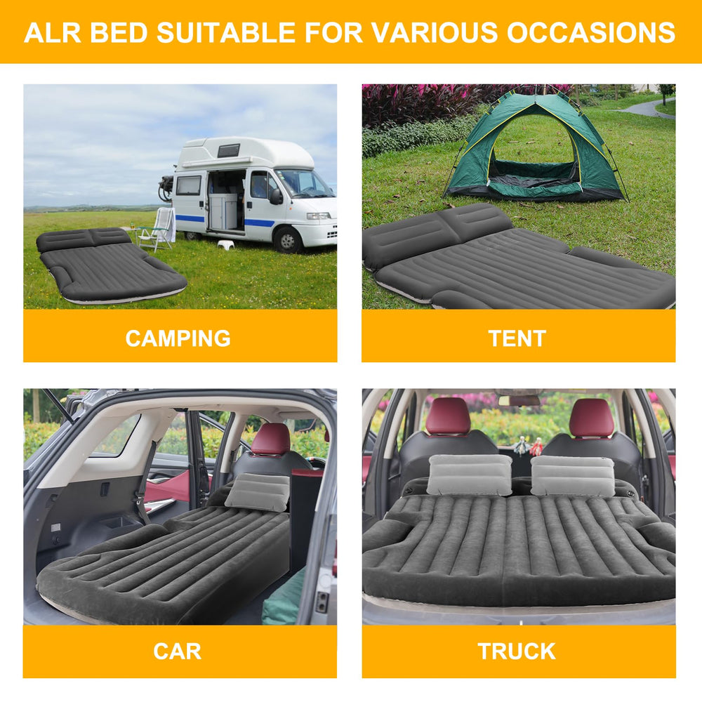 KMZ SUV Air Mattress inflation ports; easy deflation and compact storage after trips.