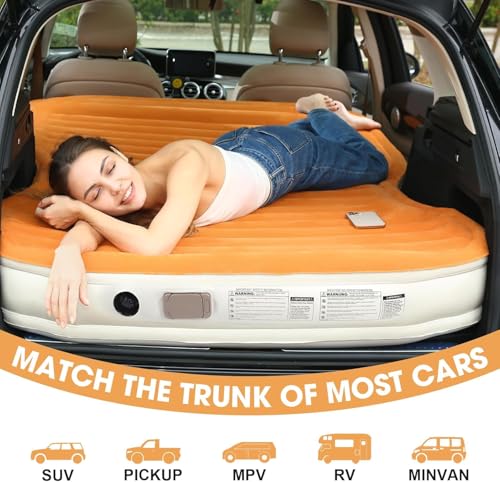 KMZ portable car bed boosts travel comfort during road trips and campsites.