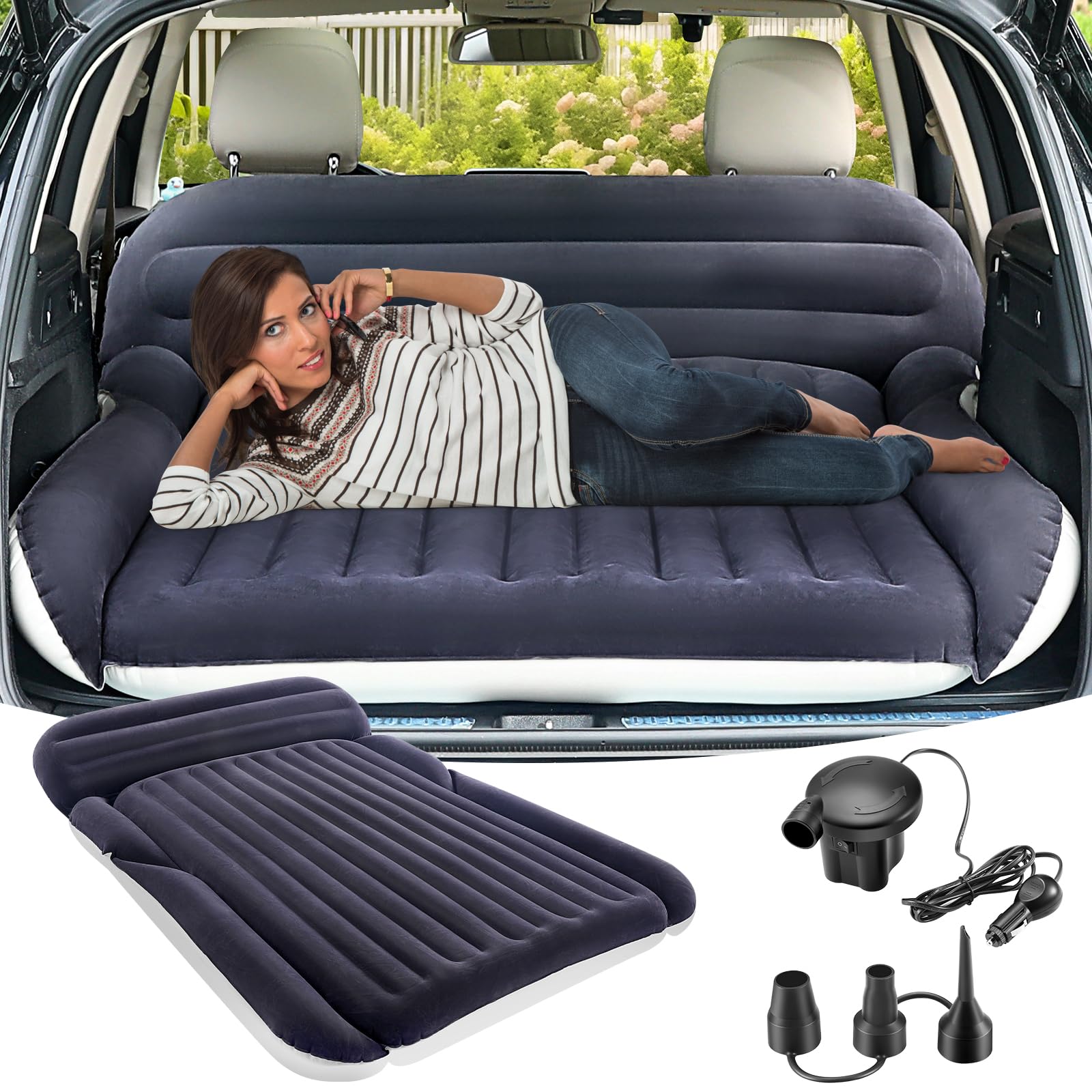 KMZ SUV Air Mattress travel case ready for easy packing and storage