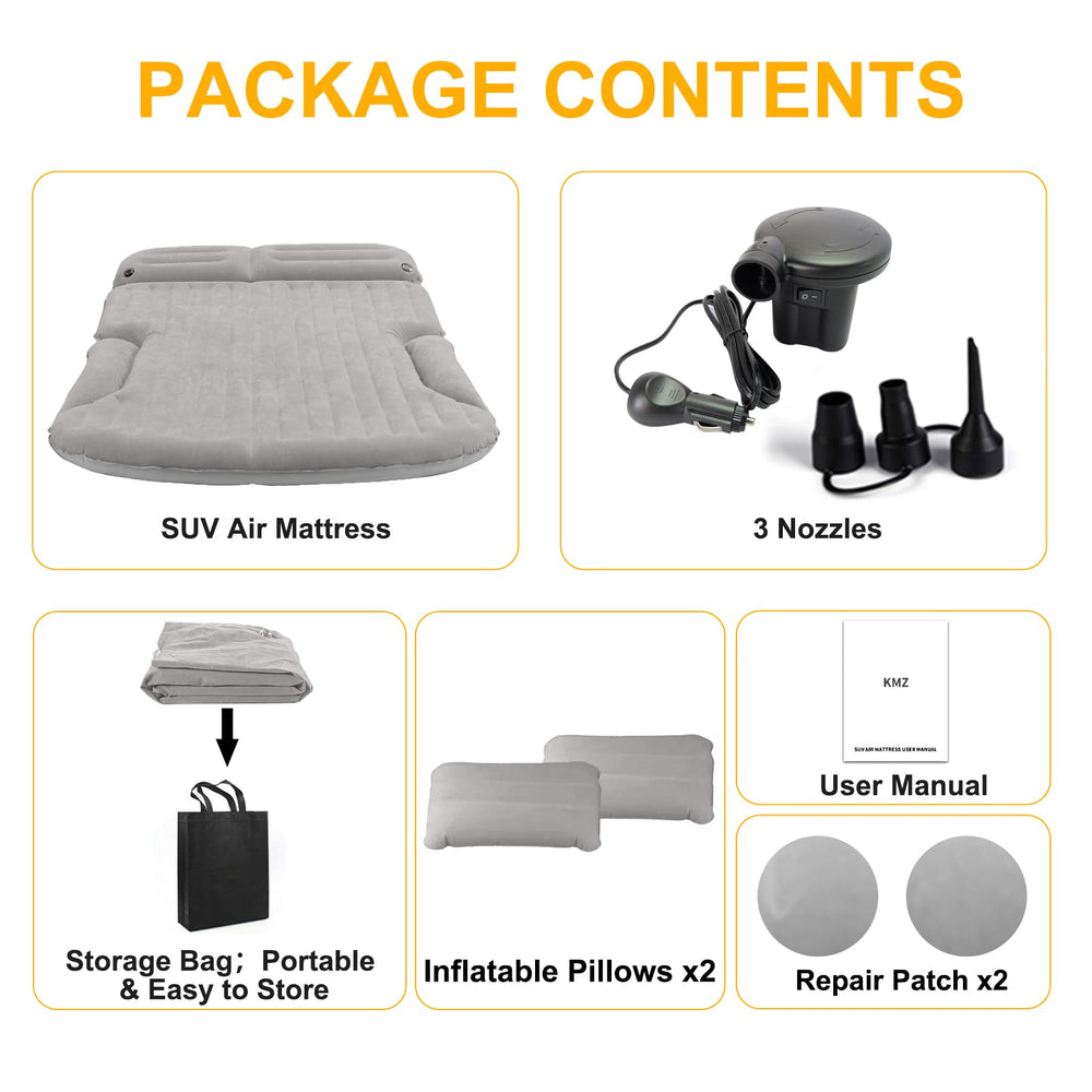 KMZ SUV Air Mattress versatile for home, beach, or road trips.