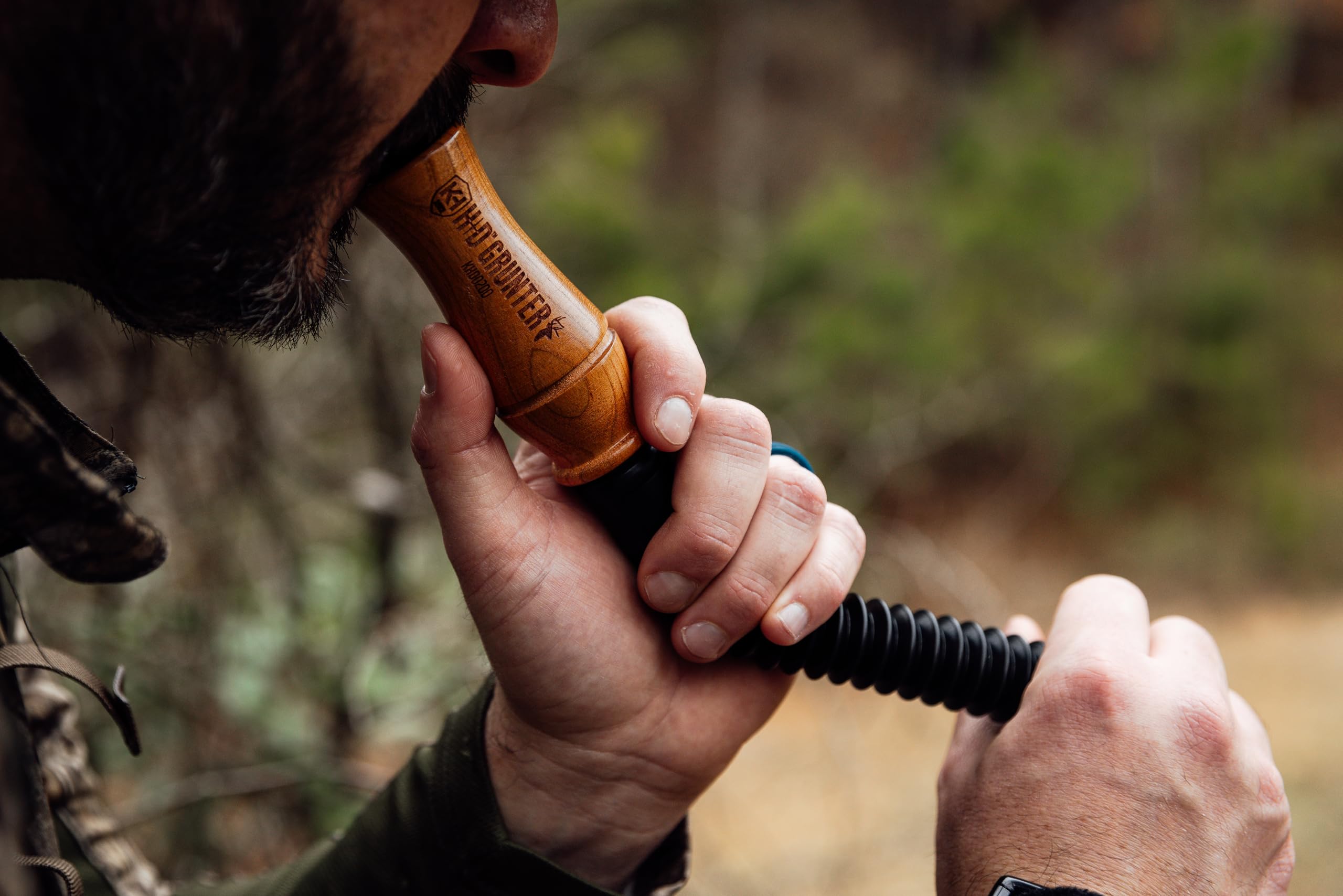 Using the HD Grunter in the field to adjust tones and volume.