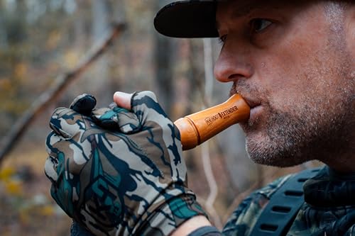 Knight & Hale Hoot Extender front chamber grip enables steady control during calls.