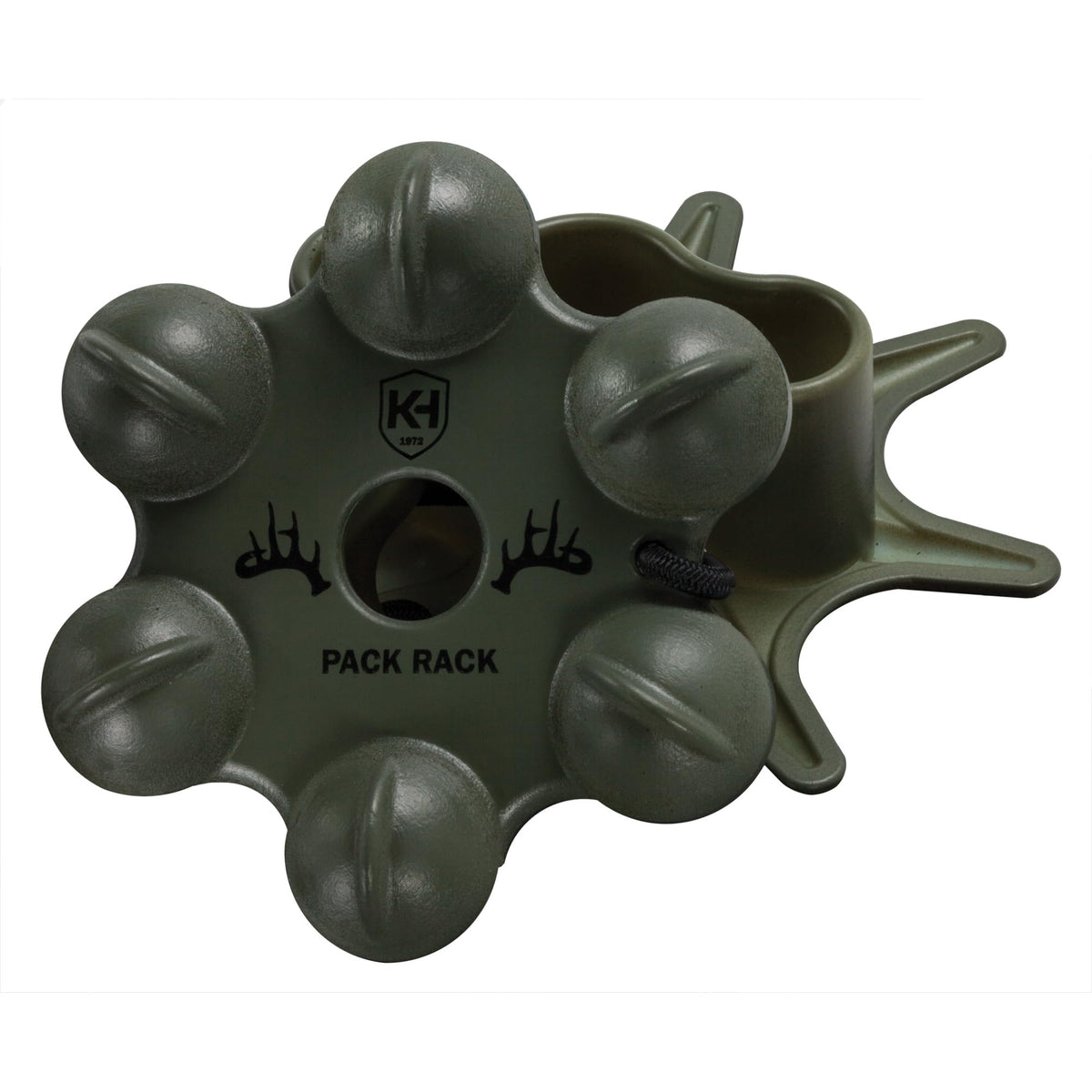 Knight & Hale Pack Rack deer call setup demonstrating realistic rattling for hunting.