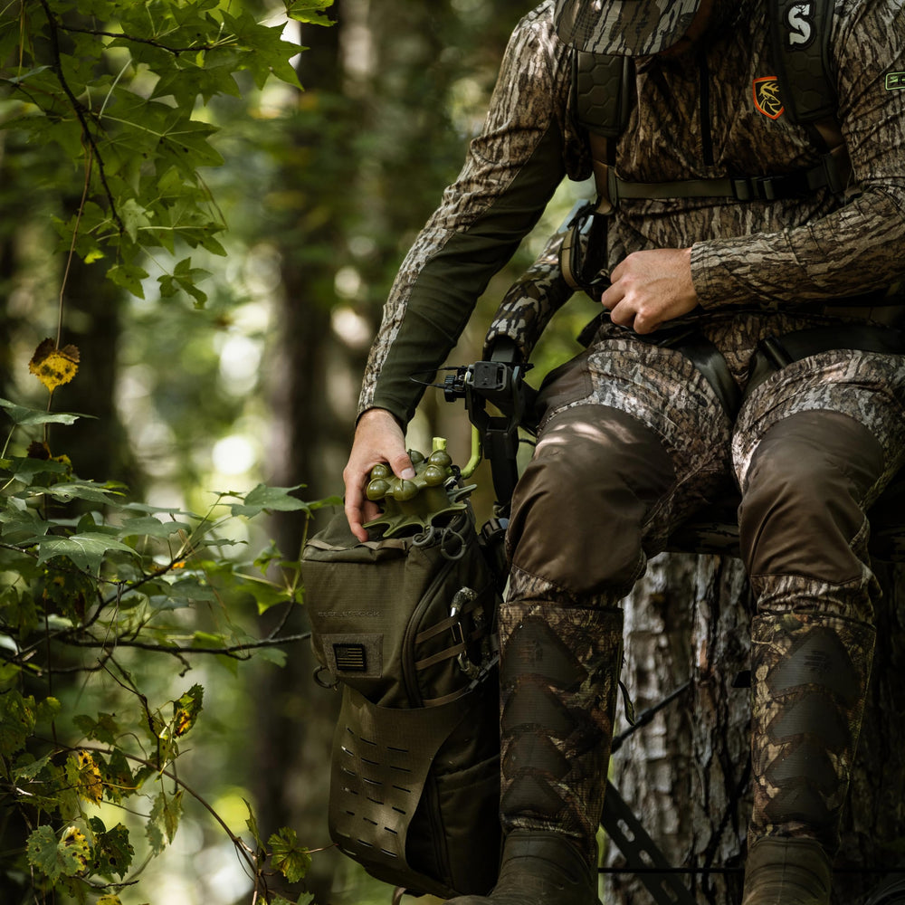 Knight & Hale Pack Rack durable plastic body for field use.
