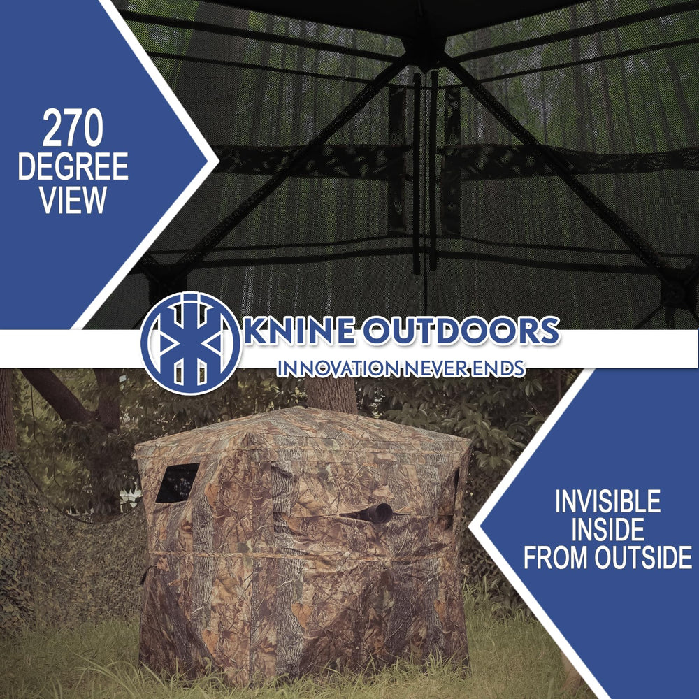 KNINE OUTDOORS hunting blind portable and lightweight for easy transport
