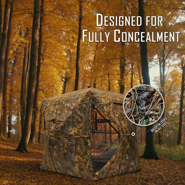 KNINE OUTDOORS hunting blind interior fits 2-3 hunters comfortably