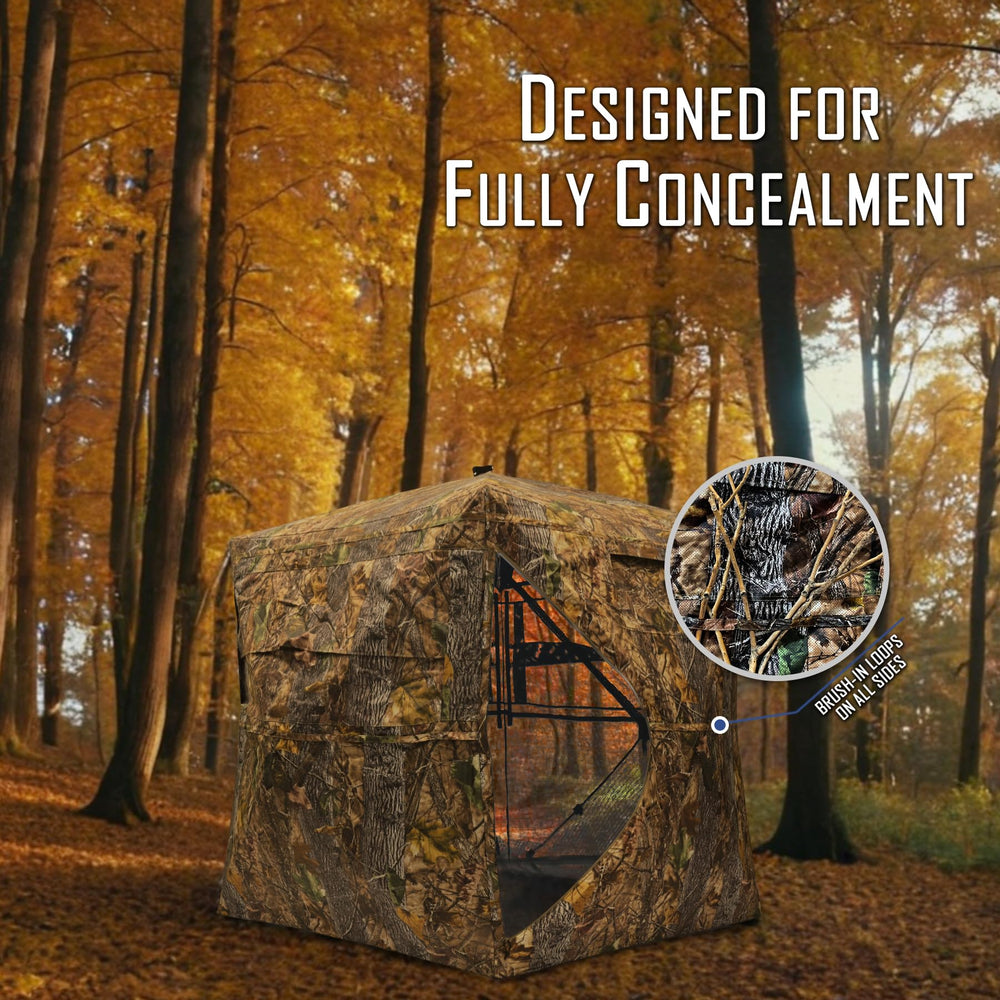KNINE OUTDOORS hunting blind interior fits 2-3 hunters comfortably