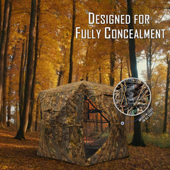 KNINE OUTDOORS hunting blind interior fits 2-3 hunters comfortably