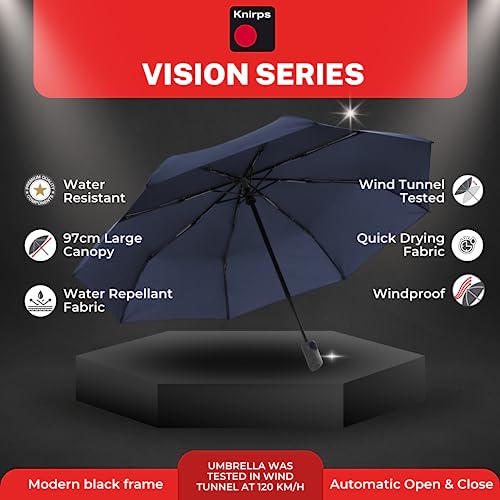 Knirps Vision Duomatic bioplastic top component at the umbrella crown