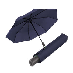 Knirps Vision Duomatic umbrella in compact open-close mode for quick travel use