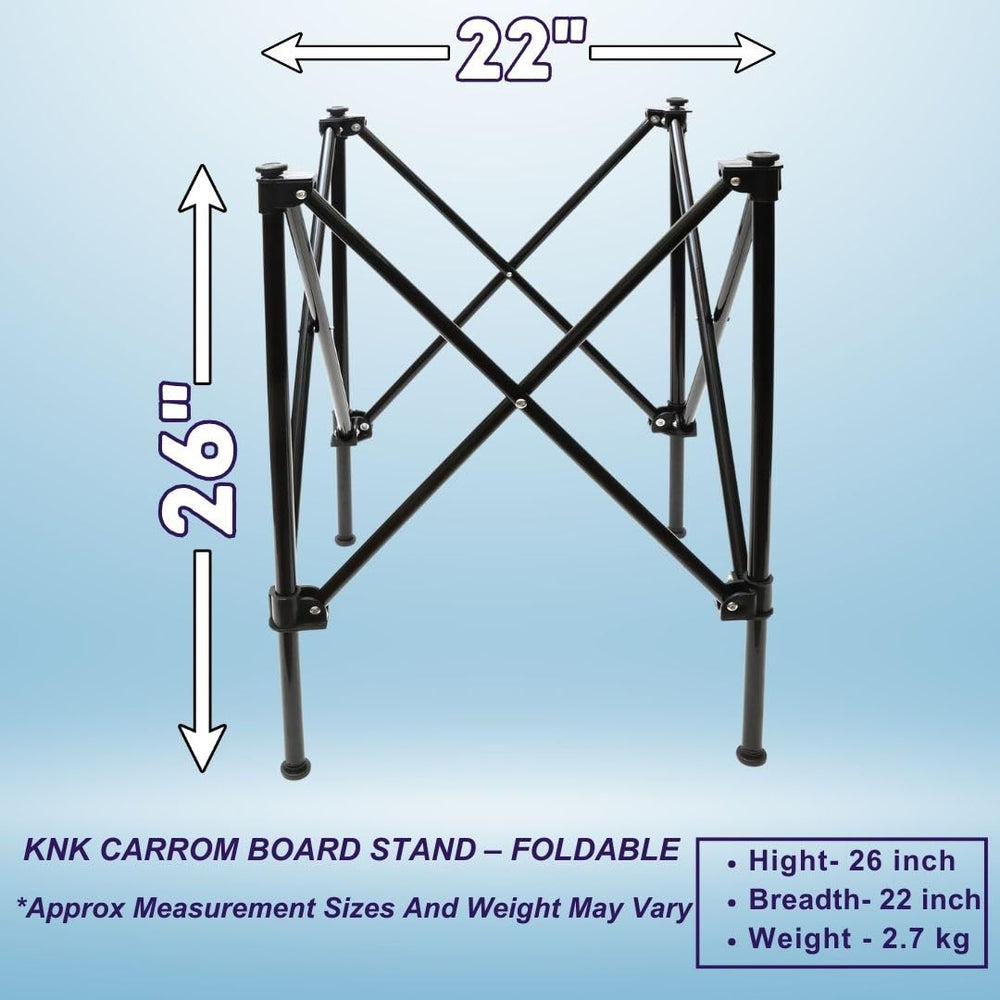 KNK carrom stand built with sturdy metal construction
