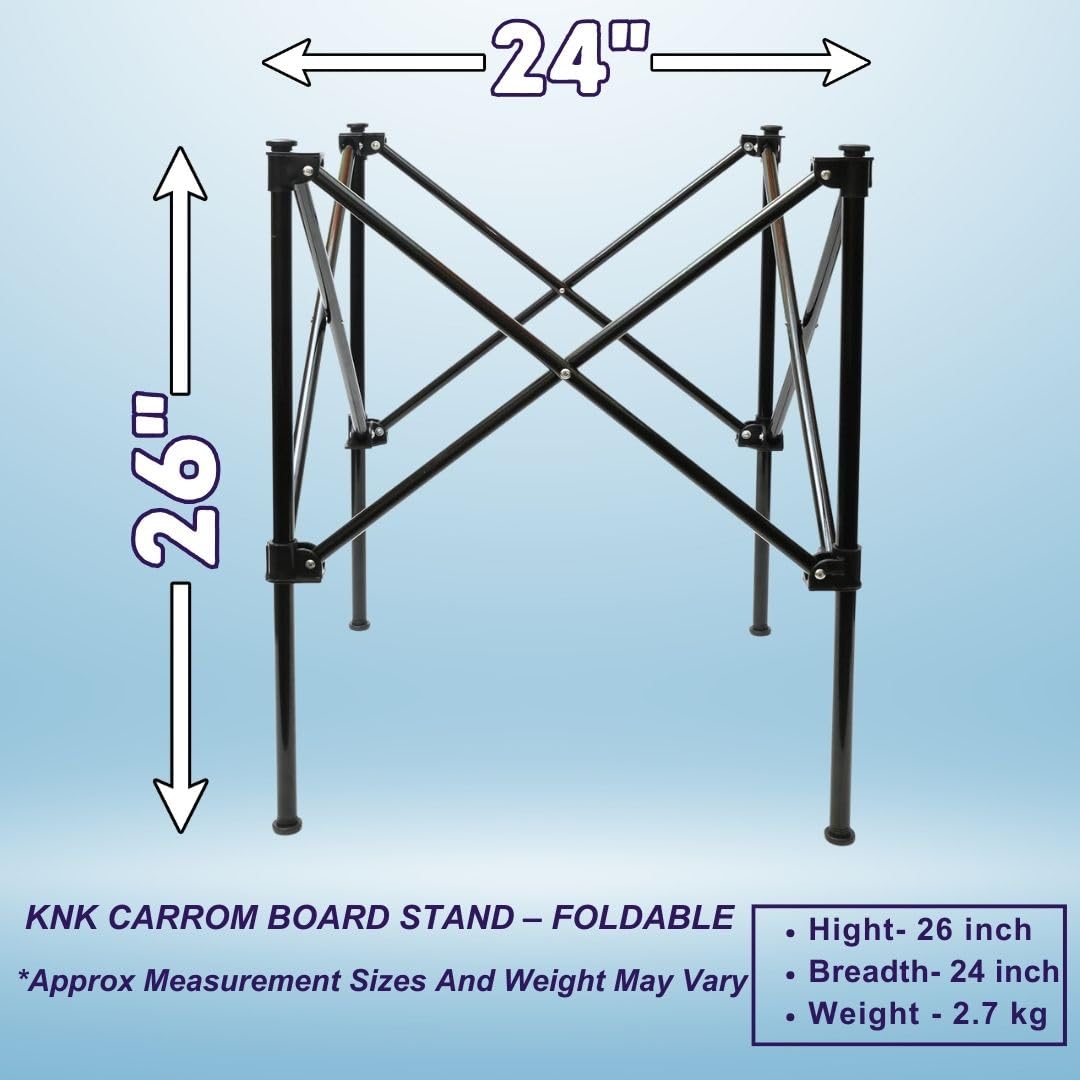 KNK carrom stand folding mechanism enables quick assembly