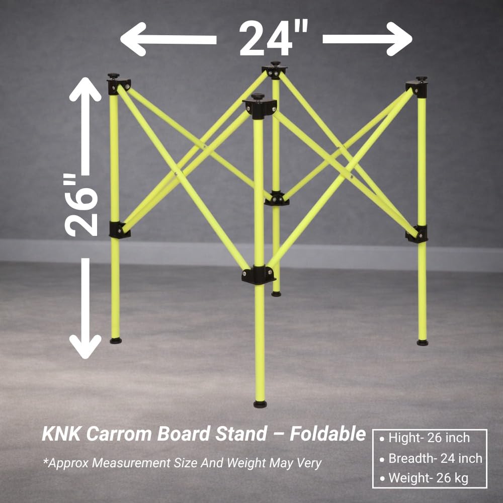 KNK carrom stand with hydraulic height adjustment for precise play