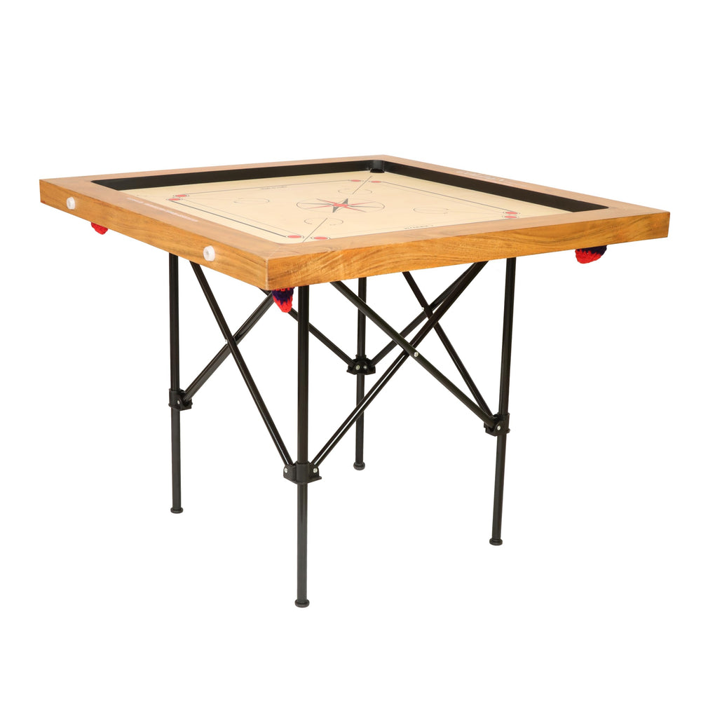 KNK Professional Carrom Stand foldable-compact for easy storage and transport