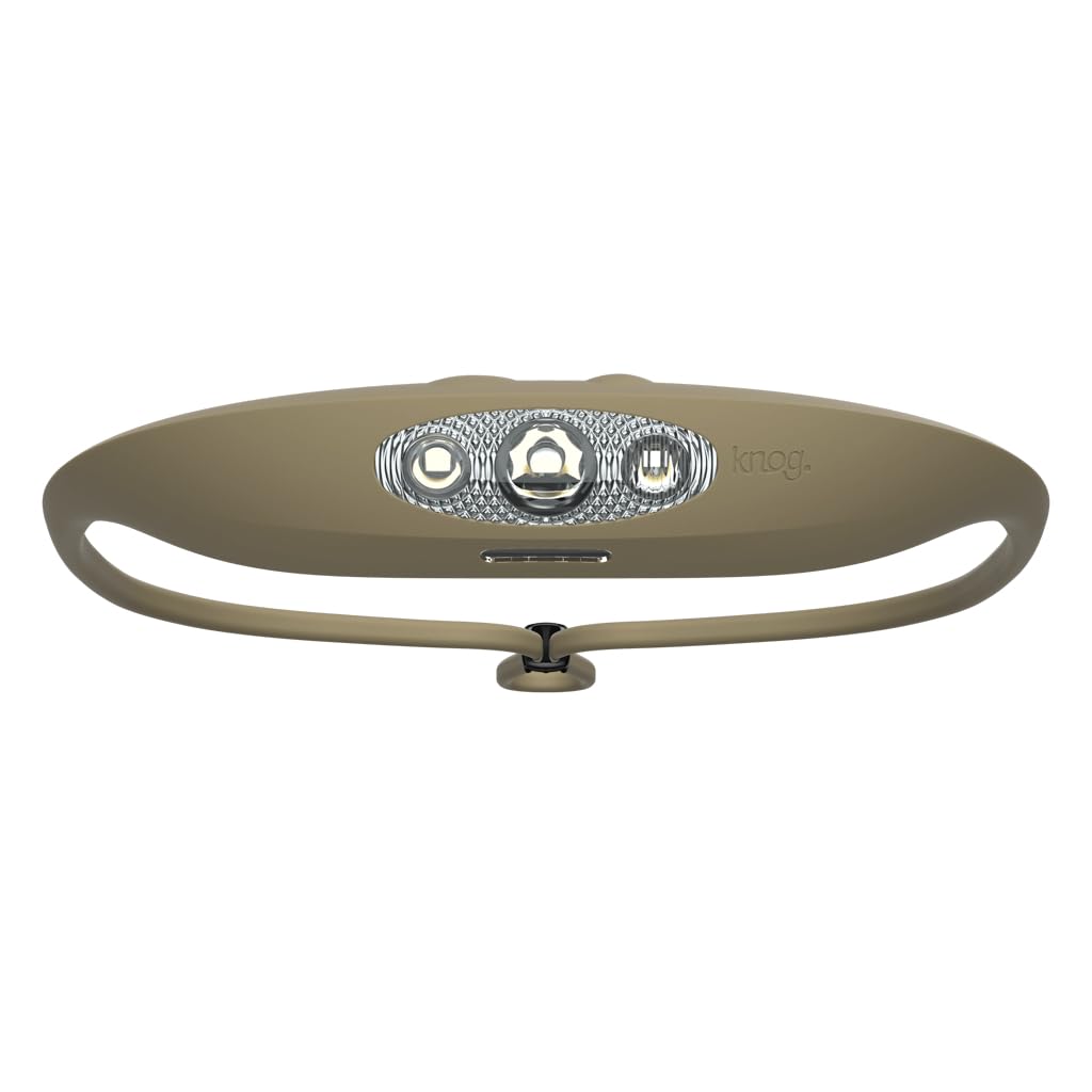 KNOG Bandicoot 250 headlamp front view with compact design for hands-free hiking