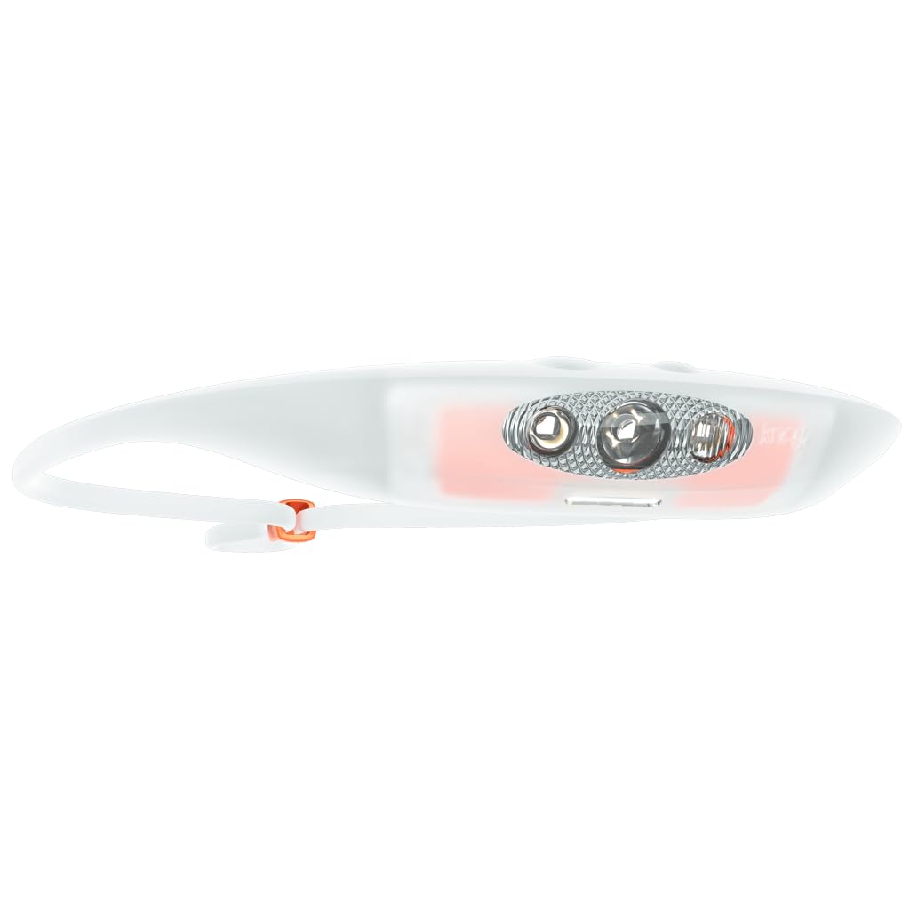 KNOG Bandicoot Run 250 headlamp in coral color for high visibility