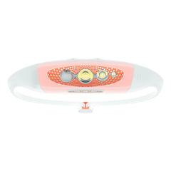Knog Bilby Run Headlamp orange, front view for hands-free night visibility.