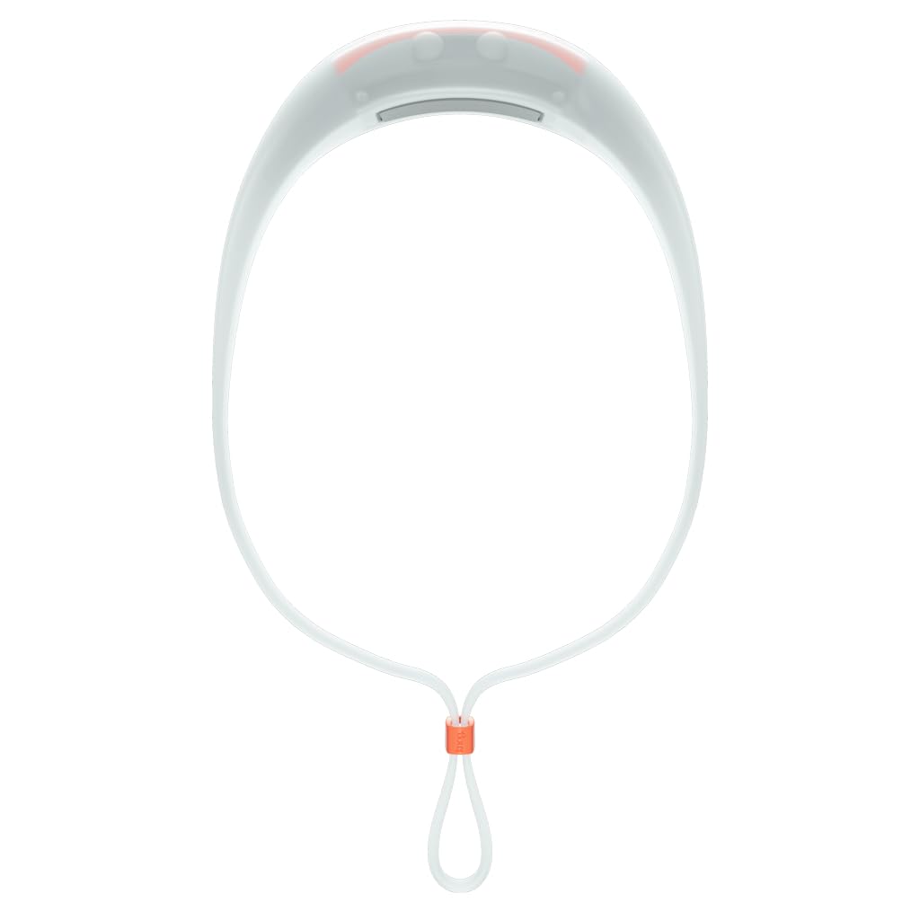 Knog Bilby Run Headlamp orange, strap close-up shows silicone comfort.