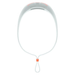 Knog Bilby Run Headlamp orange, strap close-up shows silicone comfort.