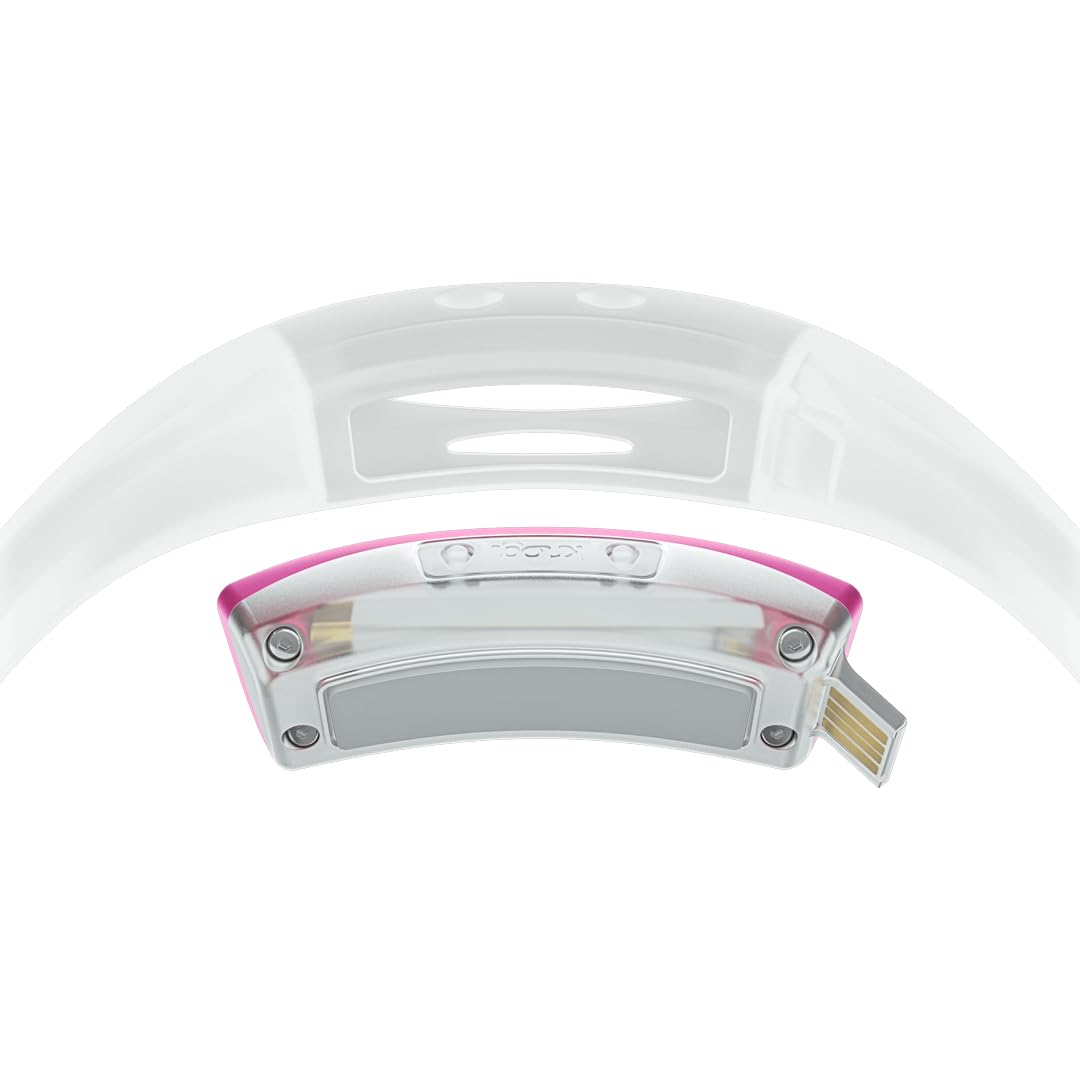 Knog Bilby Run pink strap closeup highlighting easy-clean odourless silicone for daily comfort