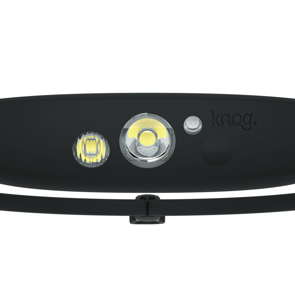 KNOG Quokka 150 headlamp matte silicone body resists tangling and is easy to clean.