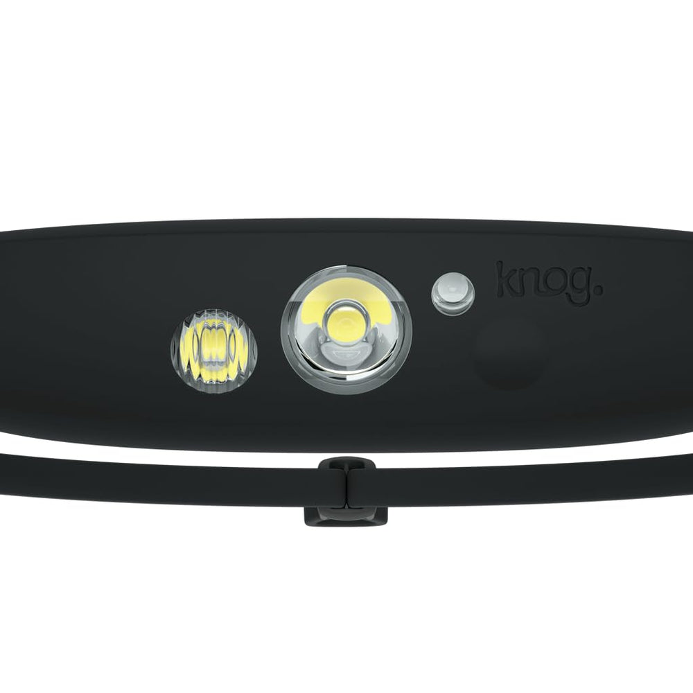 KNOG Quokka 150 headlamp matte silicone body resists tangling and is easy to clean.
