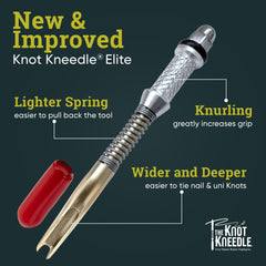 Knot KNEEDLE with a variety of fishing line types