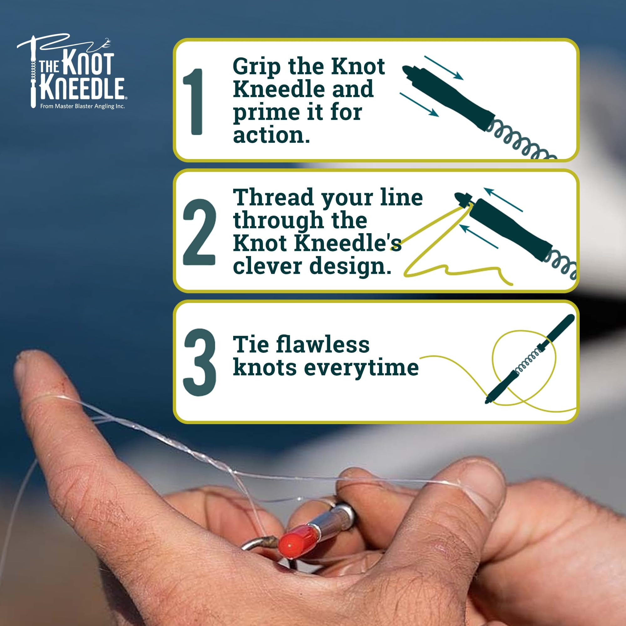 Knot KNEEDLE packaging and instruction card