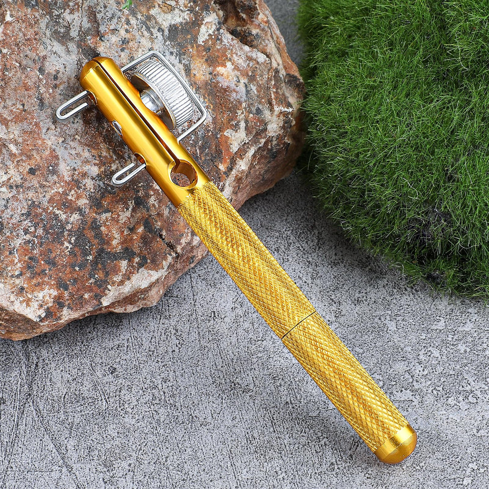 In-use: tying a knot with the tool on a fishing line