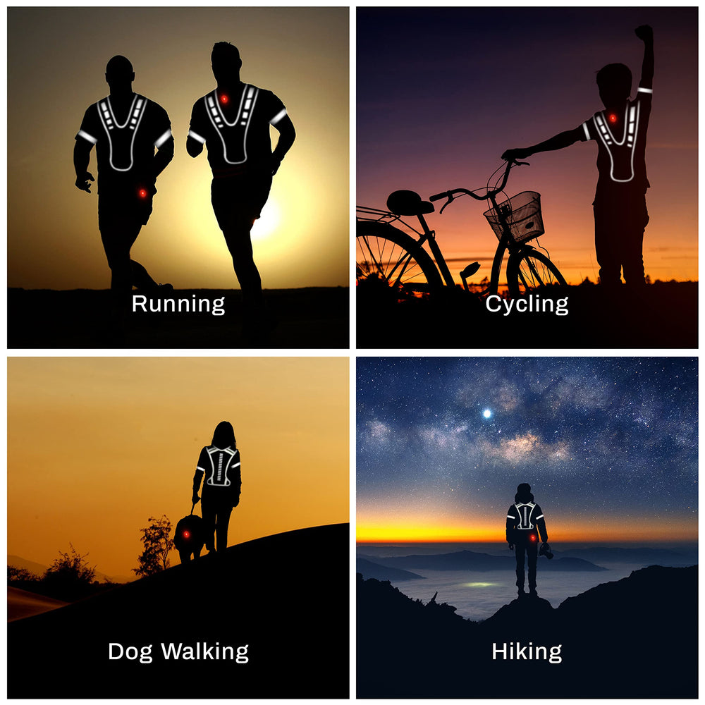 Knuckle Lights complete night safety gear for runners, cyclists, and hikers.
