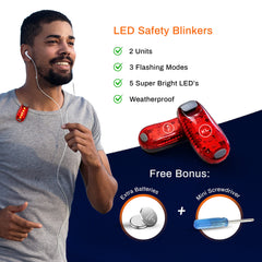 Knuckle Lights night safety gear bundle keeps you visible on roads and trails.