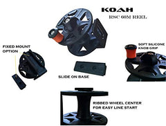 Koah RSC 60M reel showing 160 ft Powercore line for deep-water use.