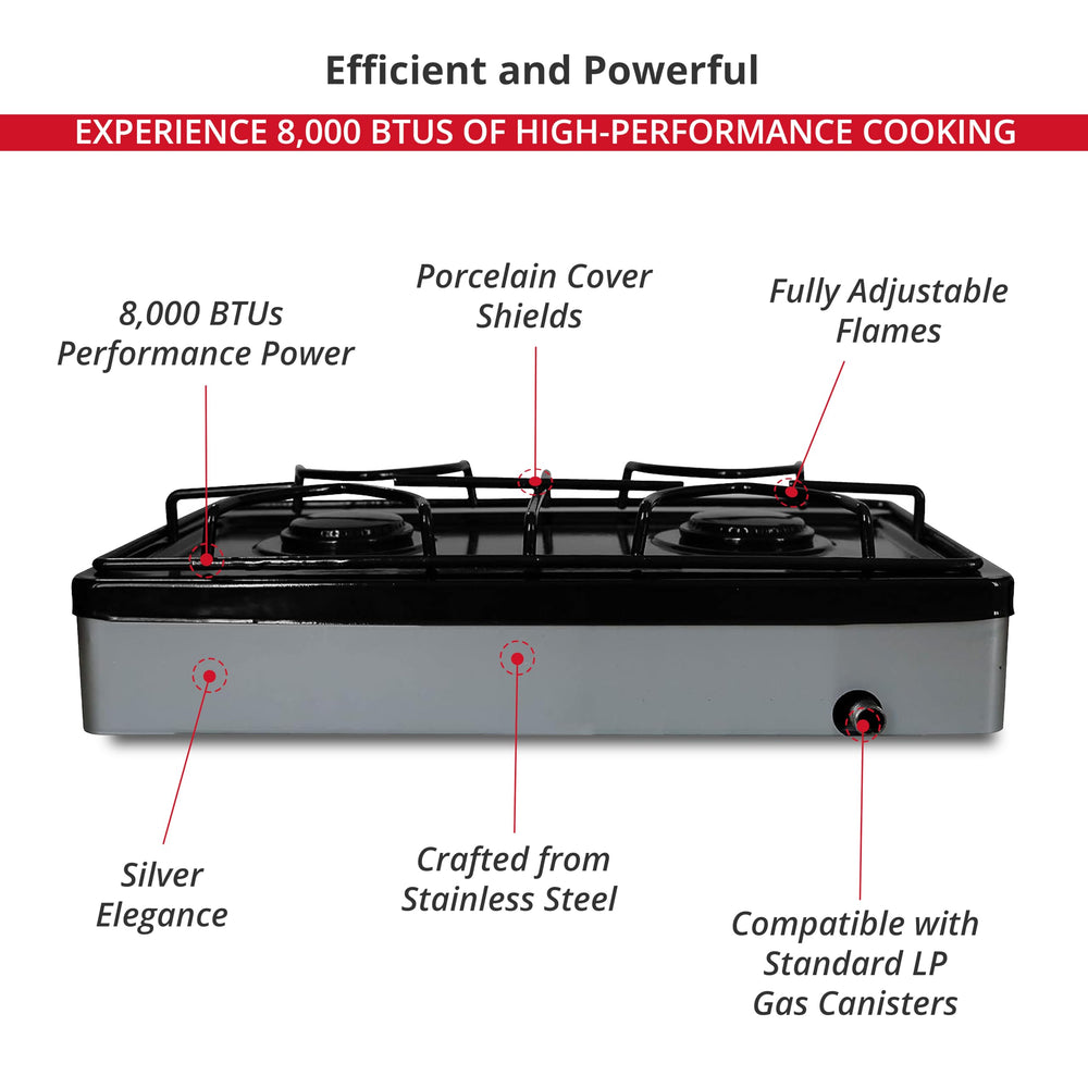 Koblenz PSK-200S outdoor-ready stove ideal for camping and tailgating.