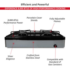 Koblenz PSK-200S outdoor-ready stove ideal for camping and tailgating.