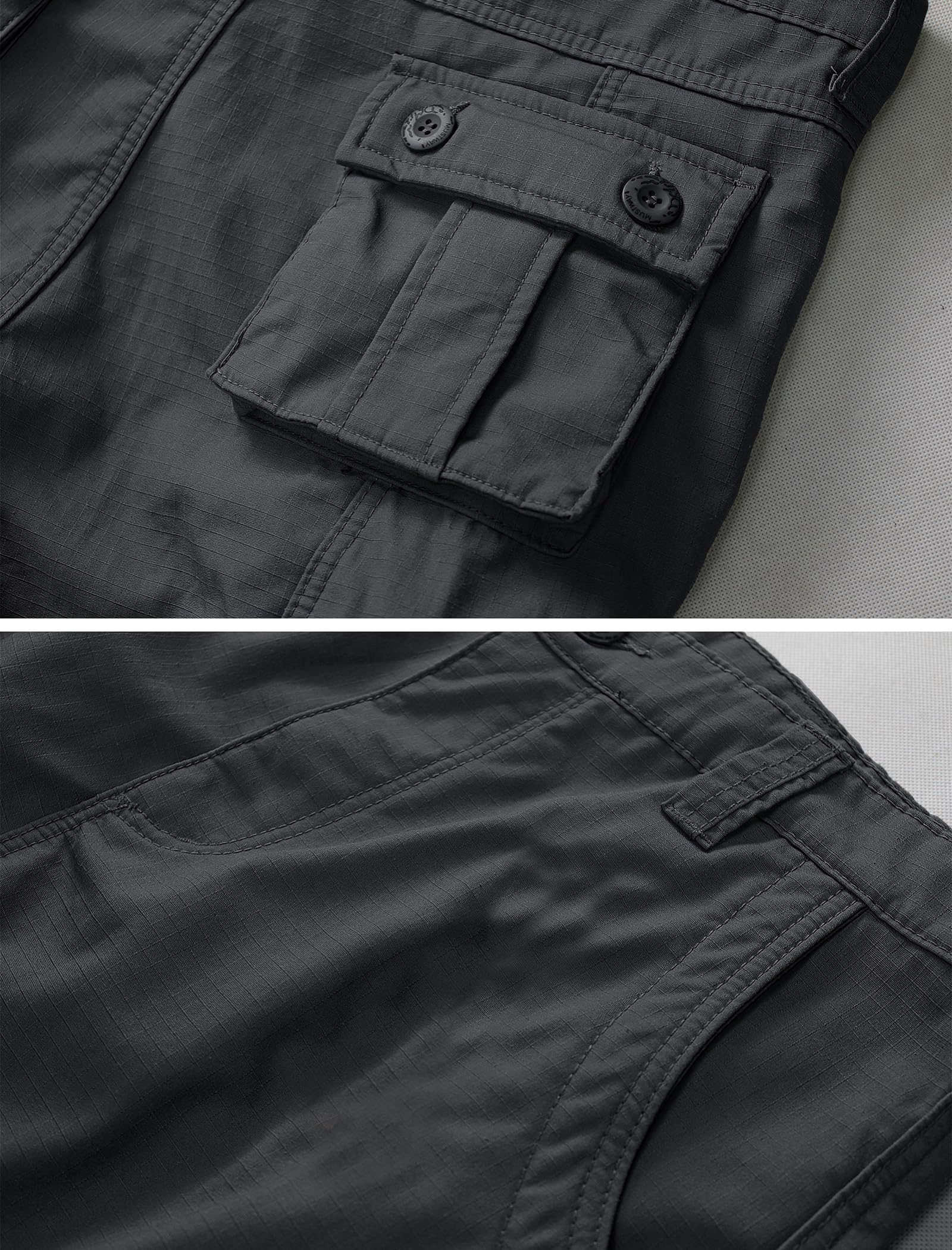 KOCTHOMY fleece-lined hiking pants reinforced-crotch detail for durability during rugged outdoor work